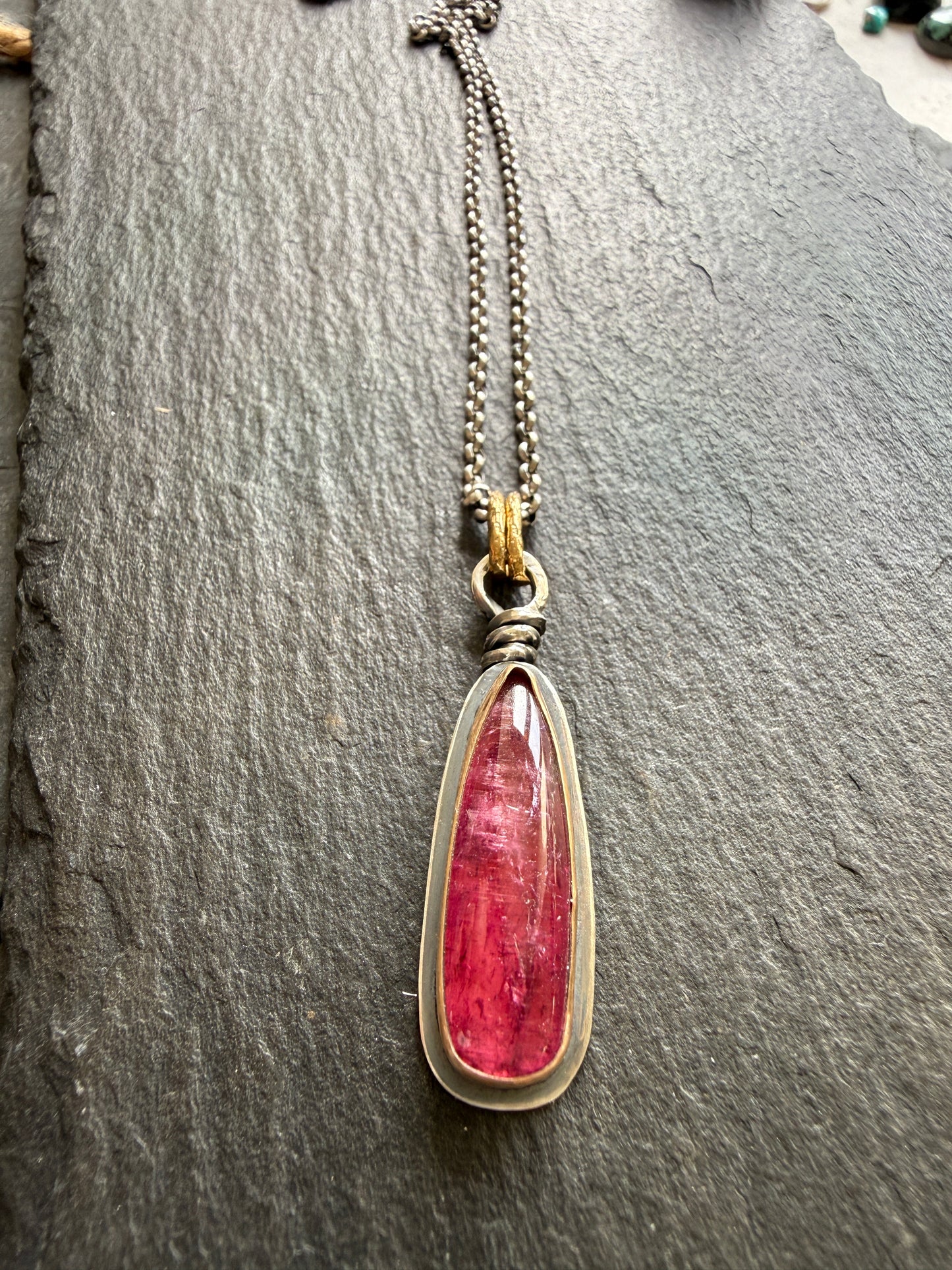 Rubelitte Tourmaline Pendant
