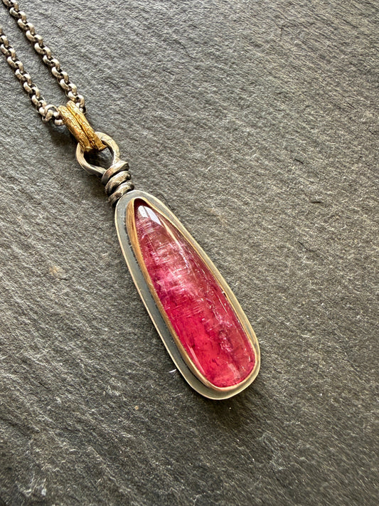 Rubelitte Tourmaline Pendant