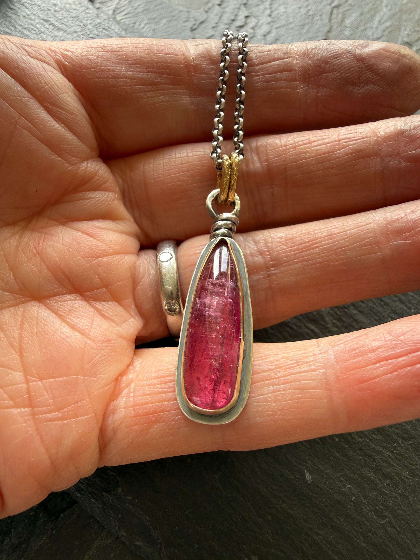 Rubelitte Tourmaline Pendant