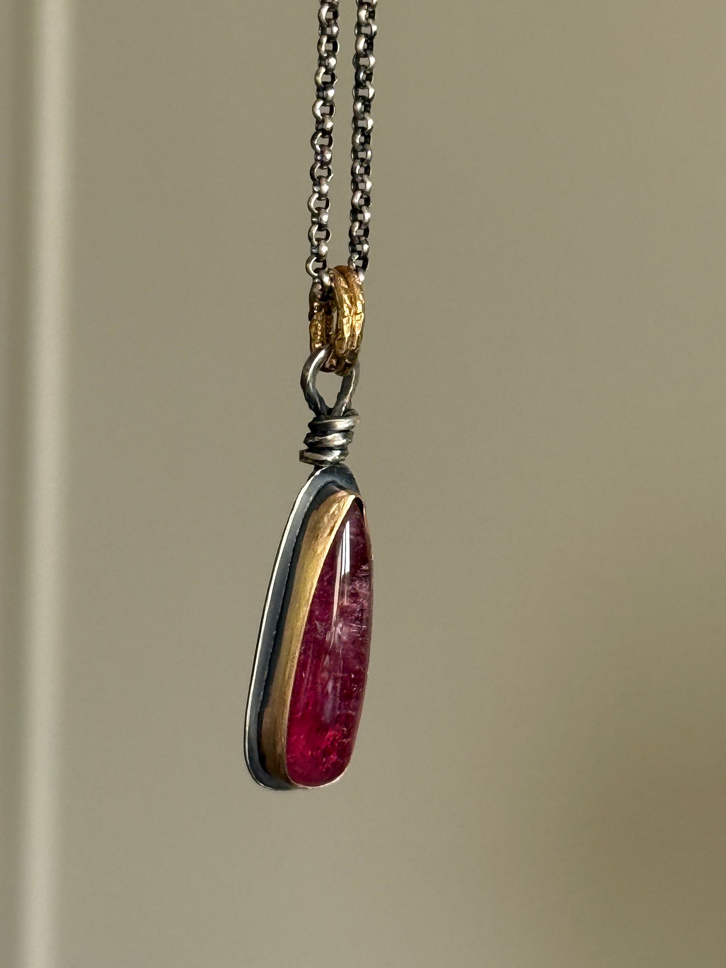 Rubelitte Tourmaline Pendant