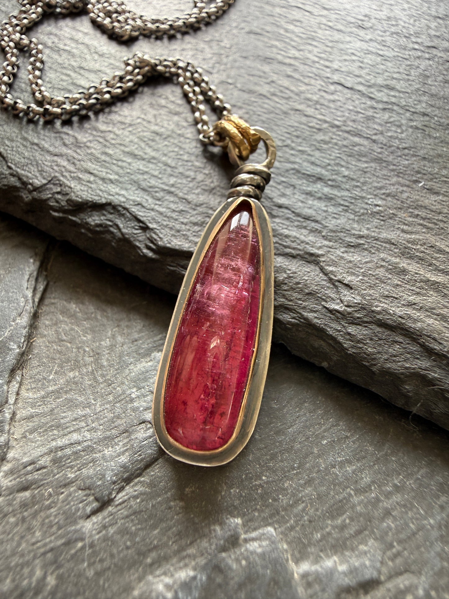 Rubelitte Tourmaline Pendant