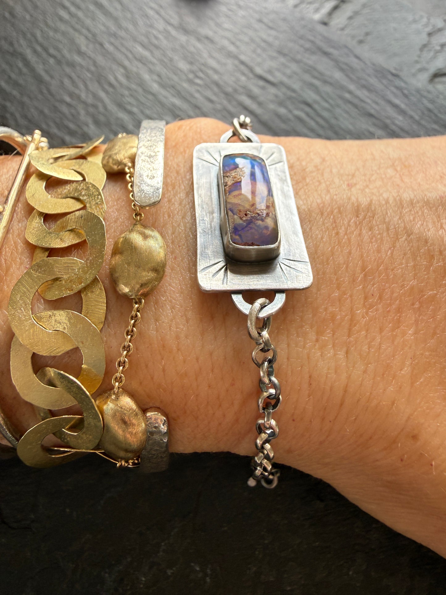 Opal Chain Bracelet