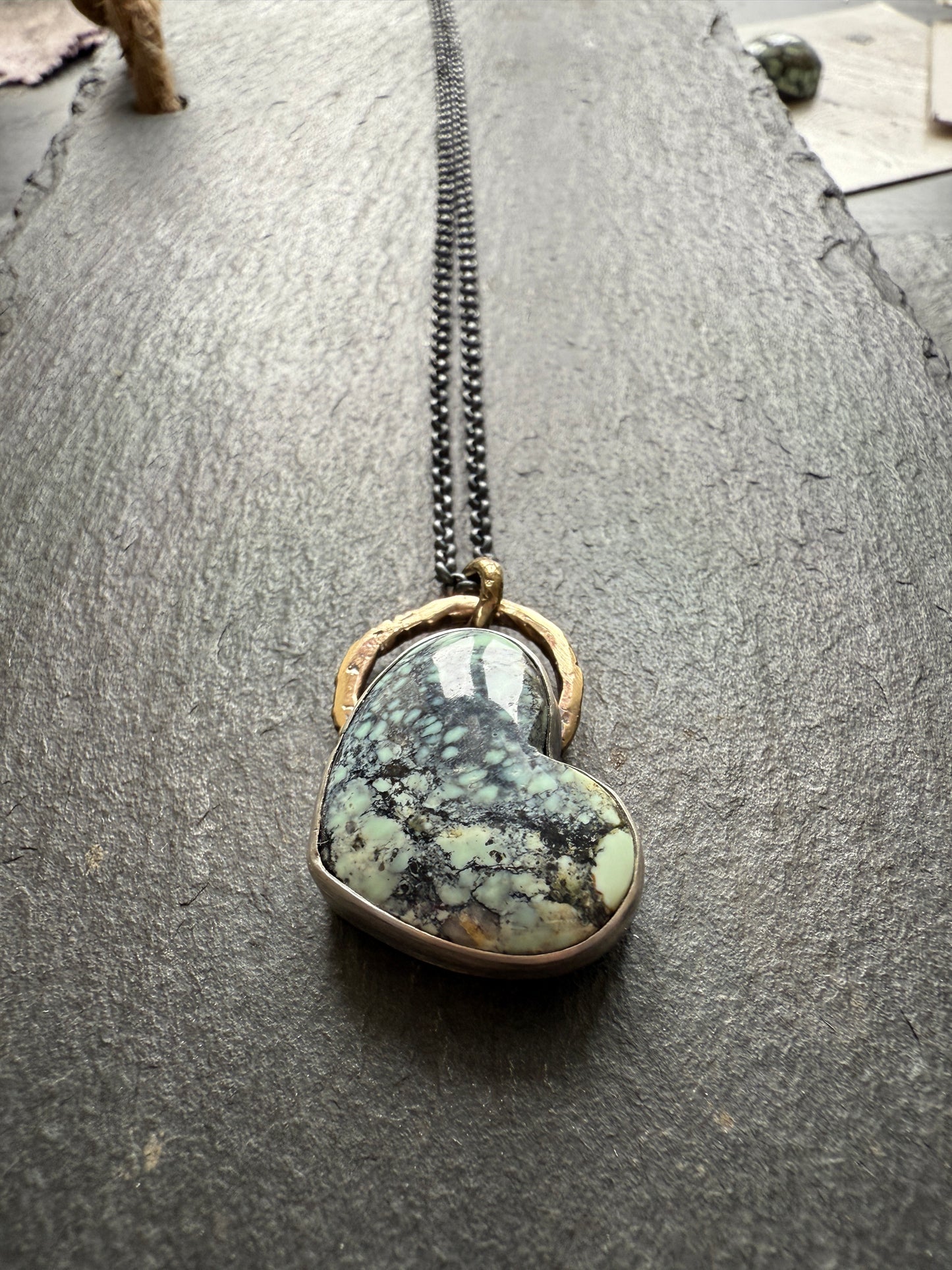 Variscite Turquoise stone necklace