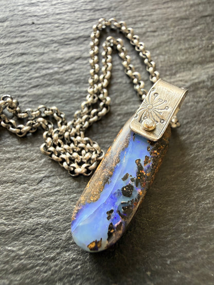 Dainty opal Pendant