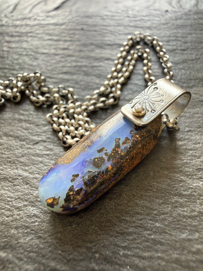 Dainty opal Pendant
