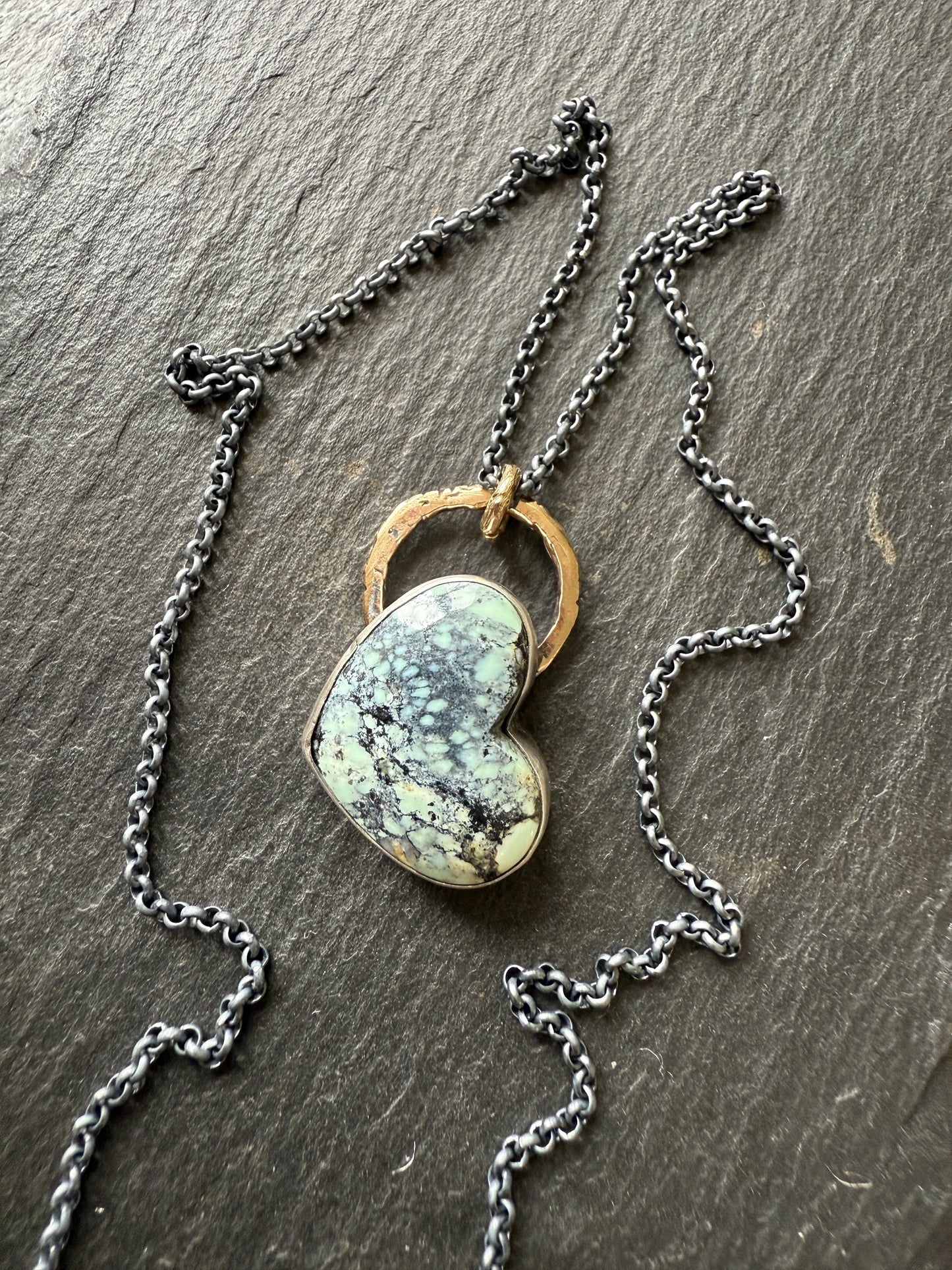 Variscite Turquoise stone necklace