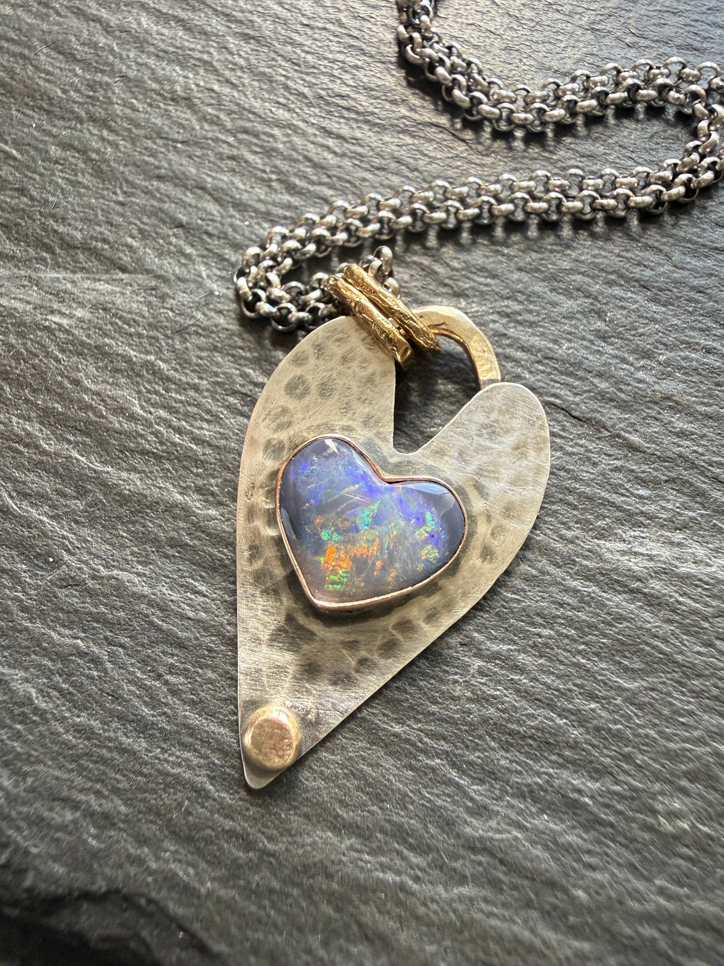 Double Heart Pendant Necklace