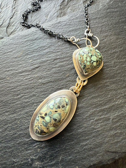 Variscite Multi Charm Necklace