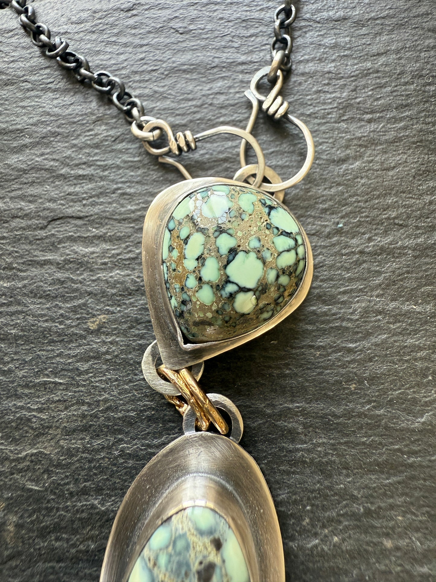 Variscite Multi Charm Necklace