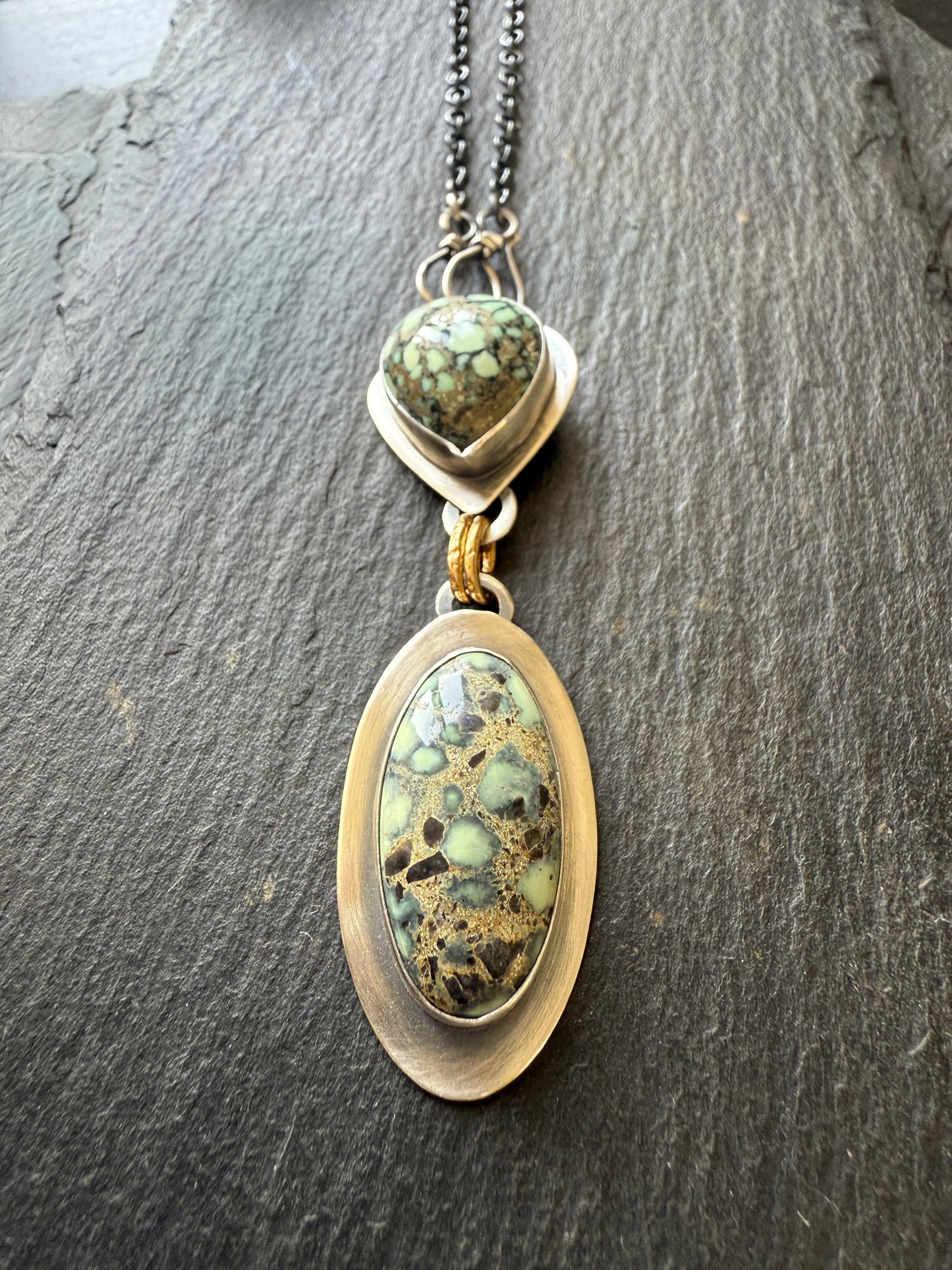 Variscite Multi Charm Necklace