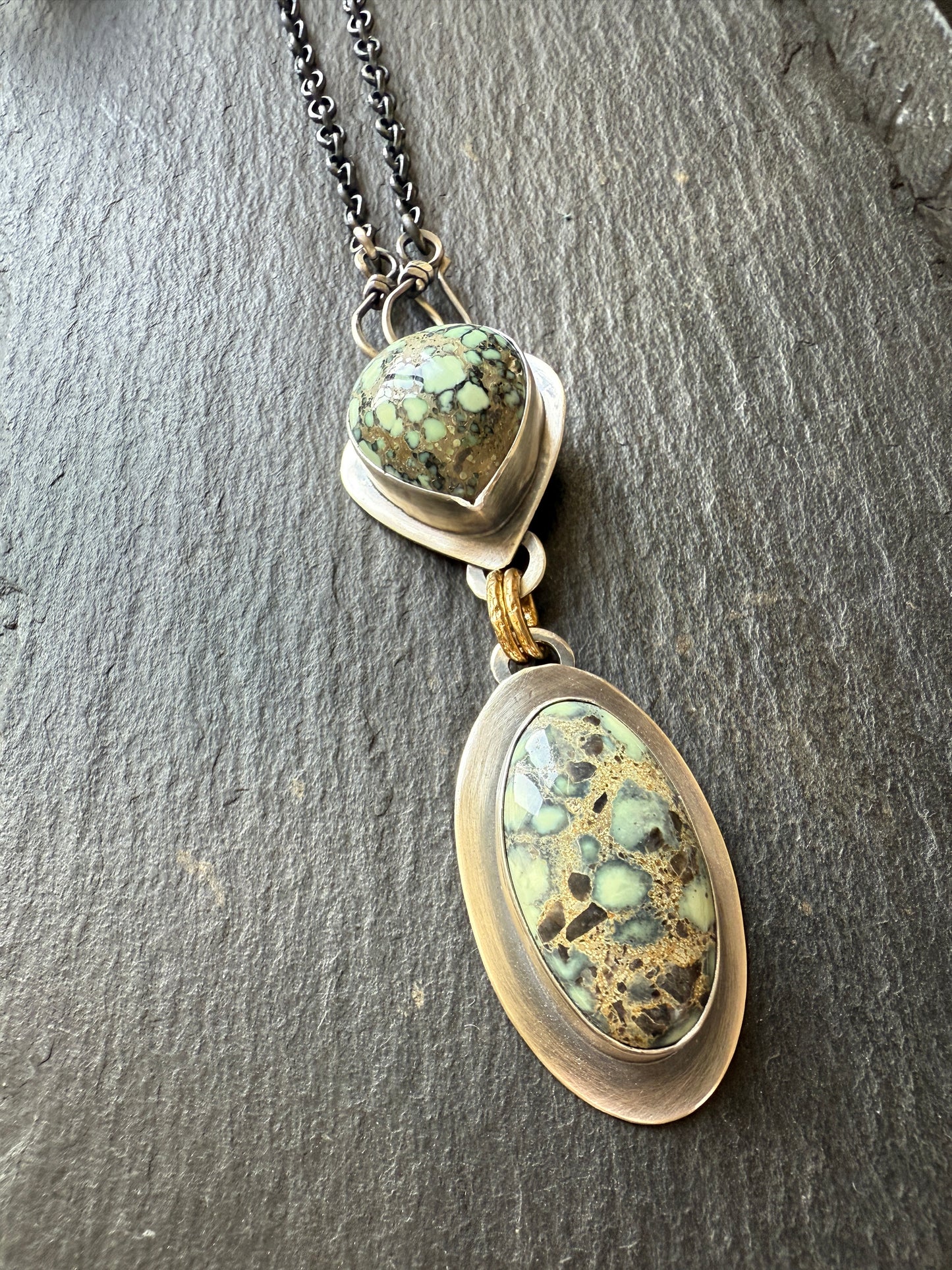 Variscite Multi Charm Necklace
