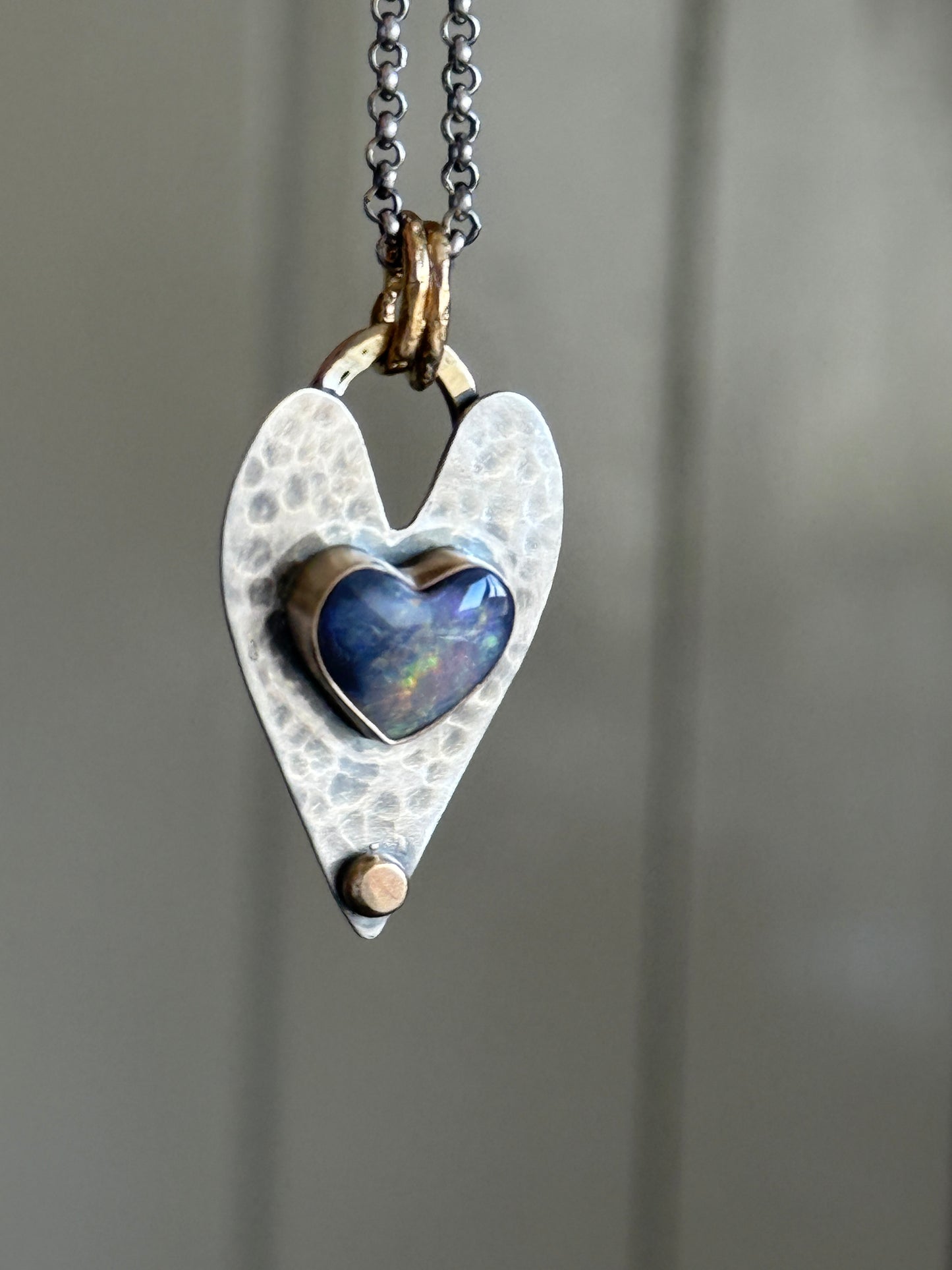 Double Heart Pendant Necklace