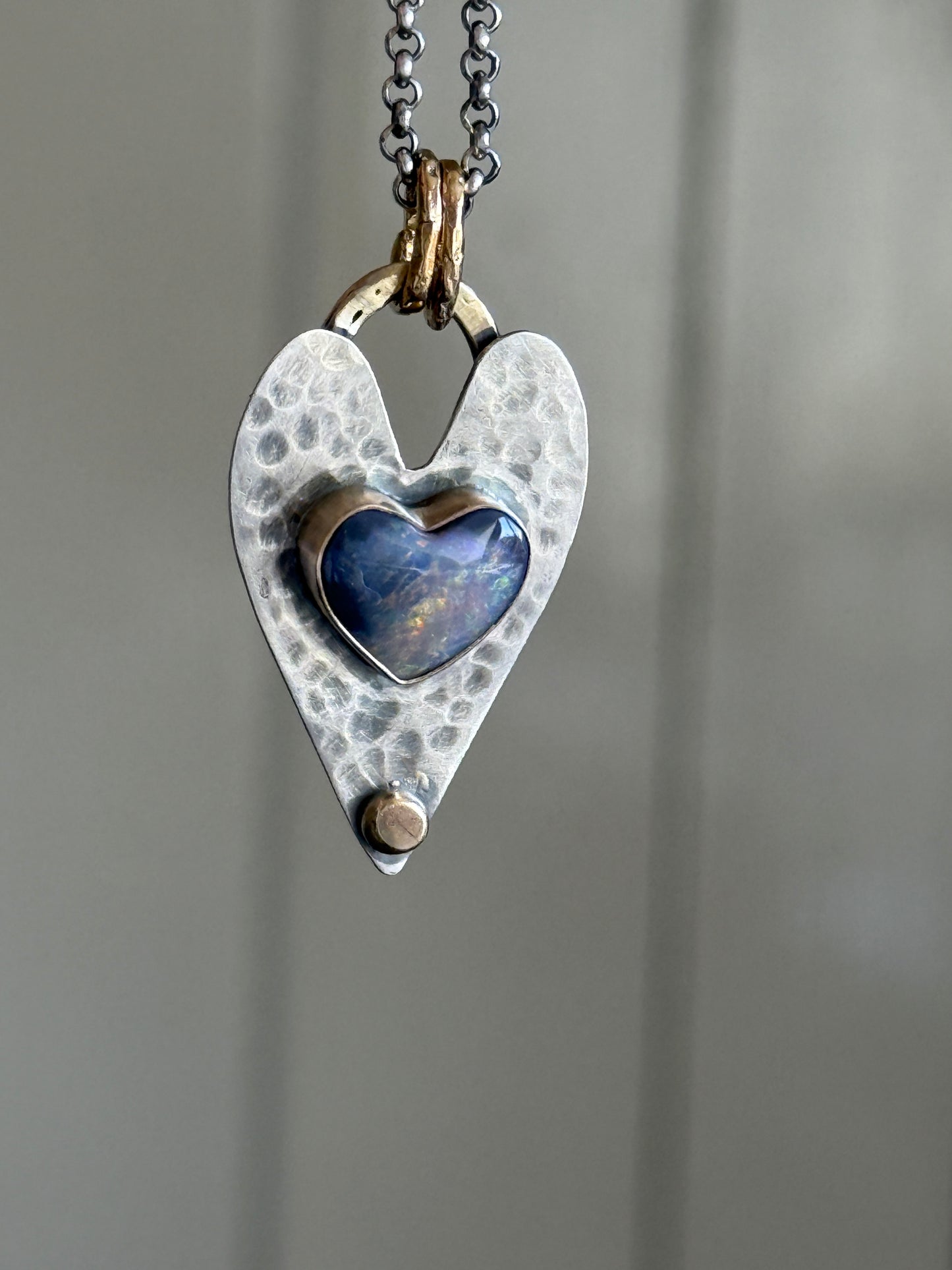 Double Heart Pendant Necklace