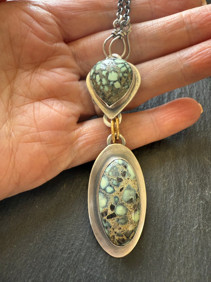 Variscite Multi Charm Necklace