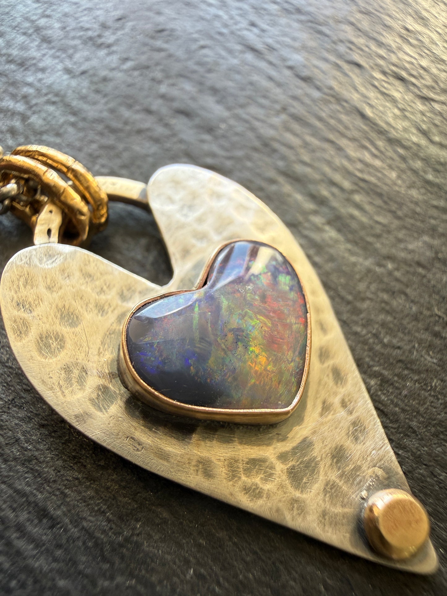 Double Heart Pendant Necklace