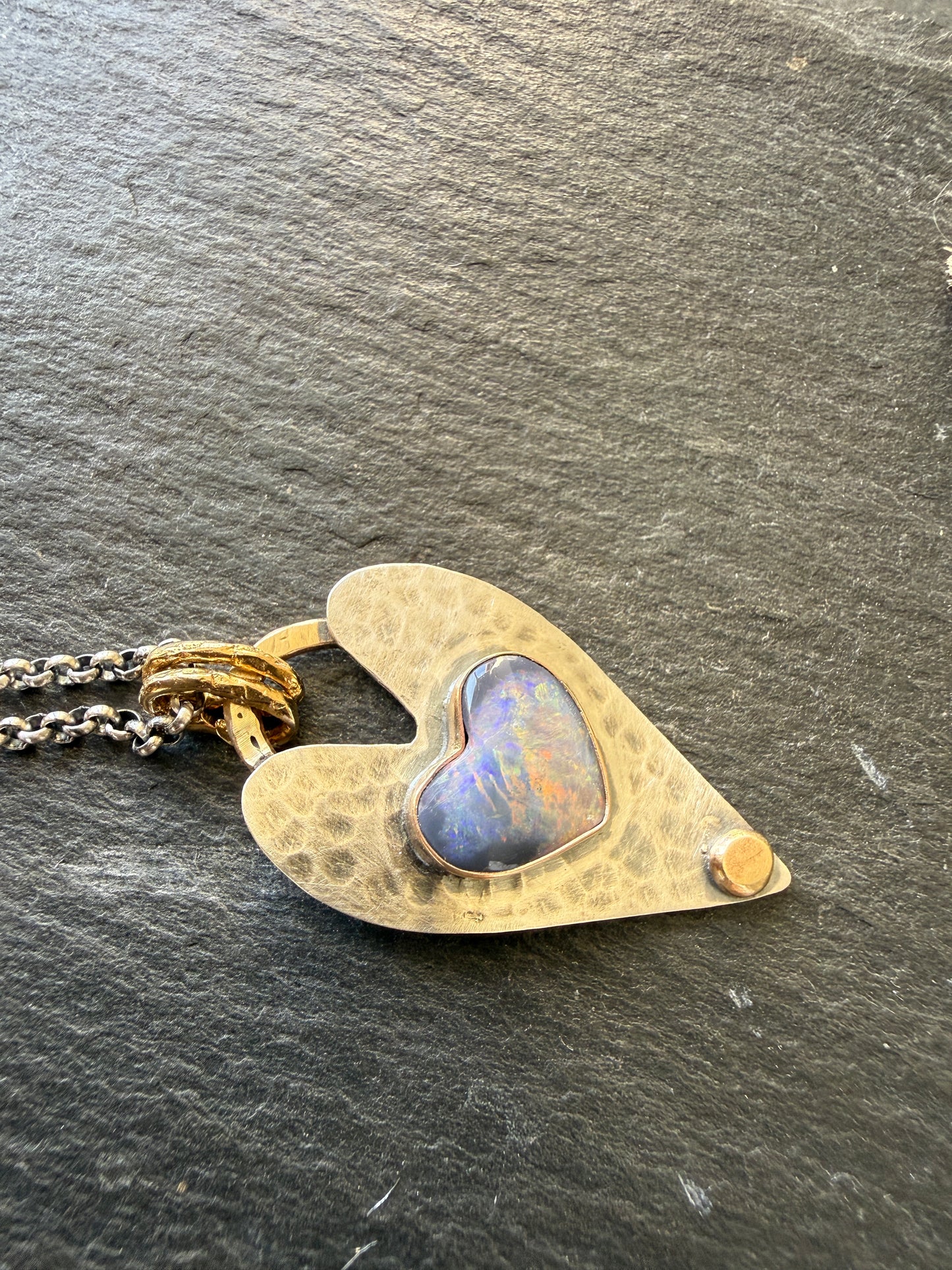 Double Heart Pendant Necklace