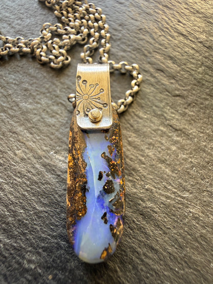 Dainty opal Pendant