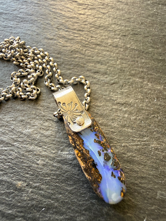 Dainty opal Pendant