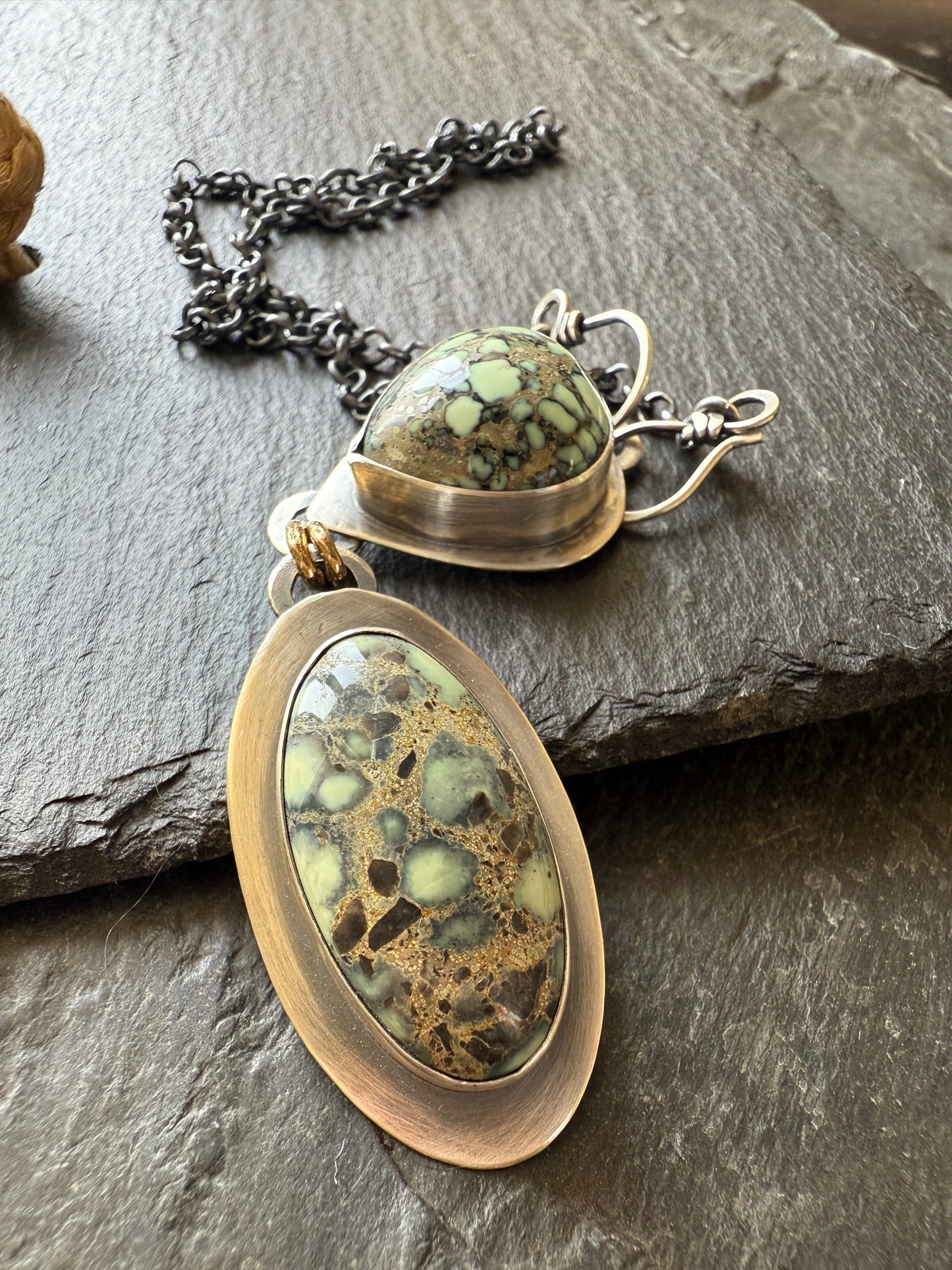 Variscite Multi Charm Necklace