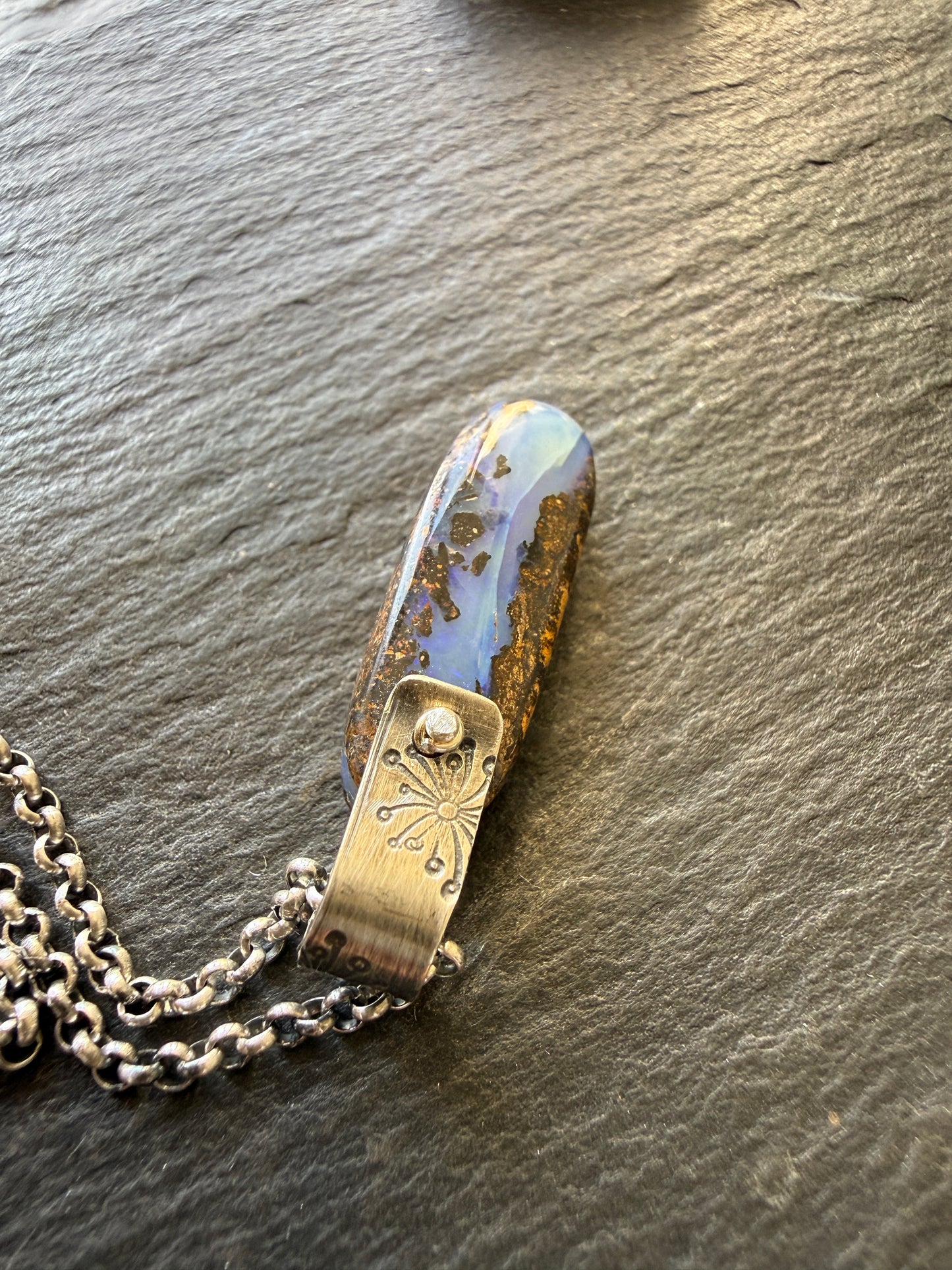 Dainty opal Pendant