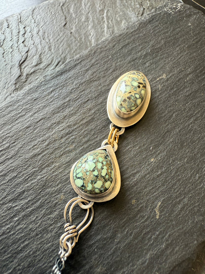Variscite Multi Charm Necklace