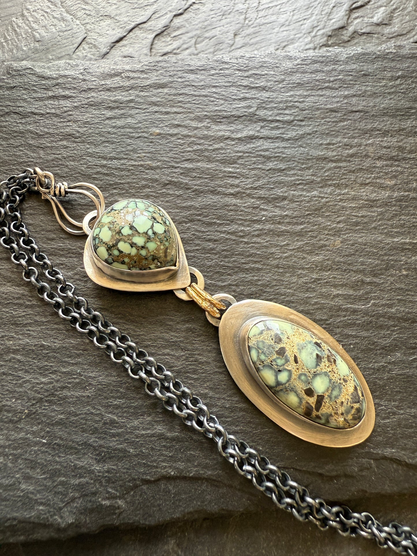 Variscite Multi Charm Necklace