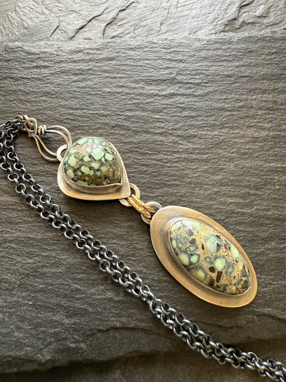 Variscite Multi Charm Necklace