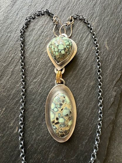 Variscite Multi Charm Necklace