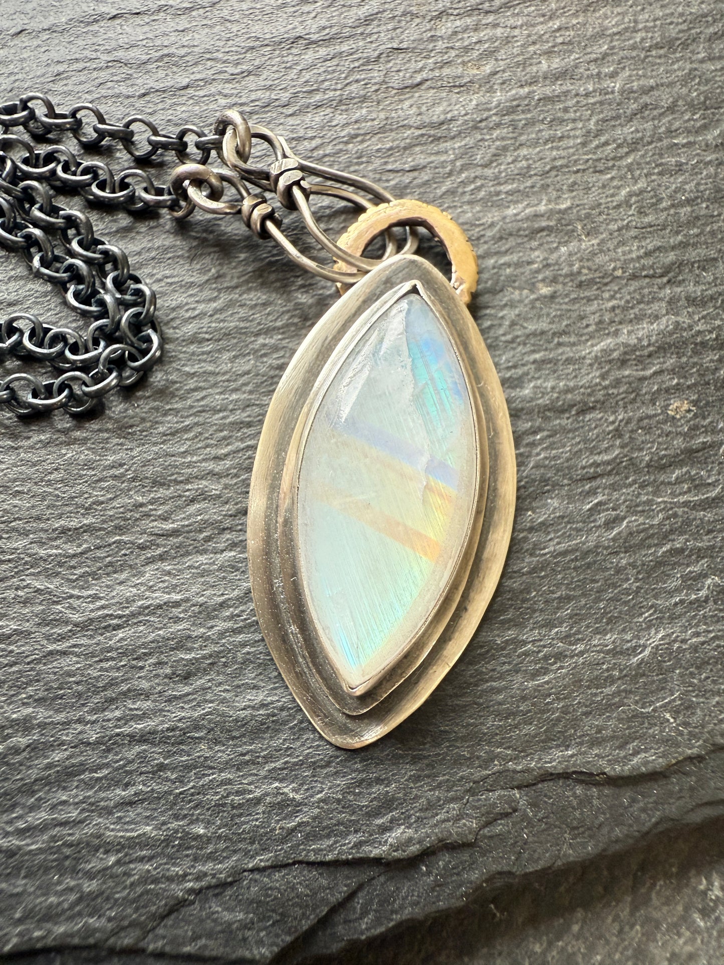 Moonstone Charm Necklace