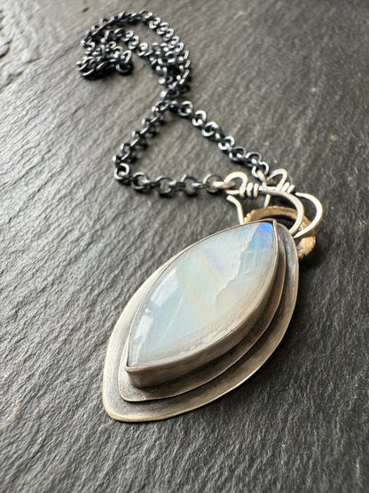 Moonstone Charm Necklace