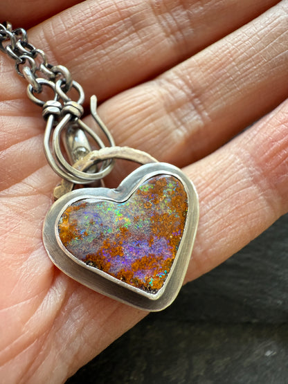 Heart opal Pendant