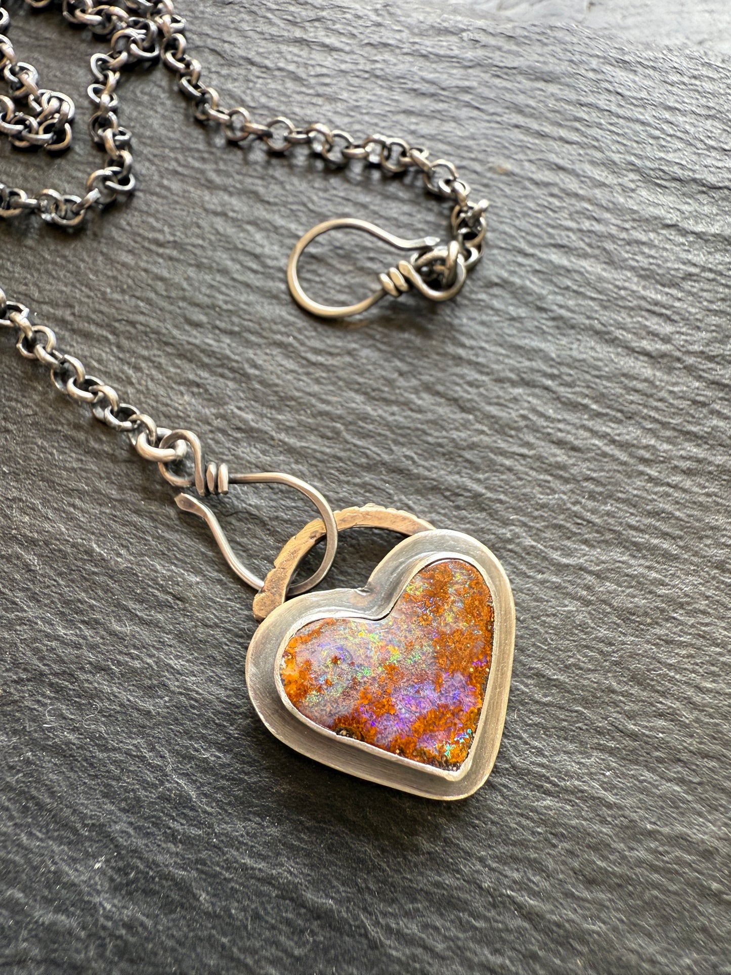 Heart opal Pendant
