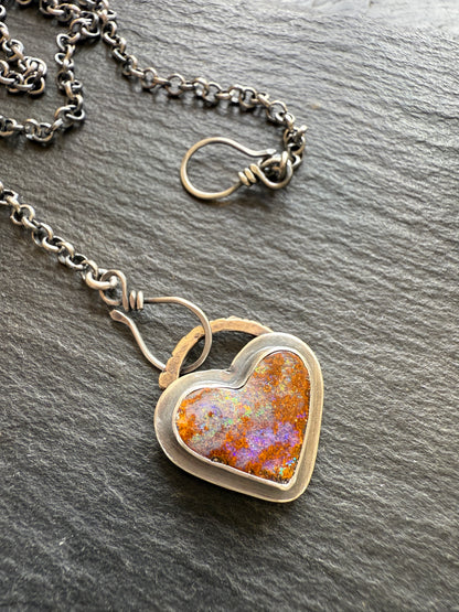 Heart opal Pendant