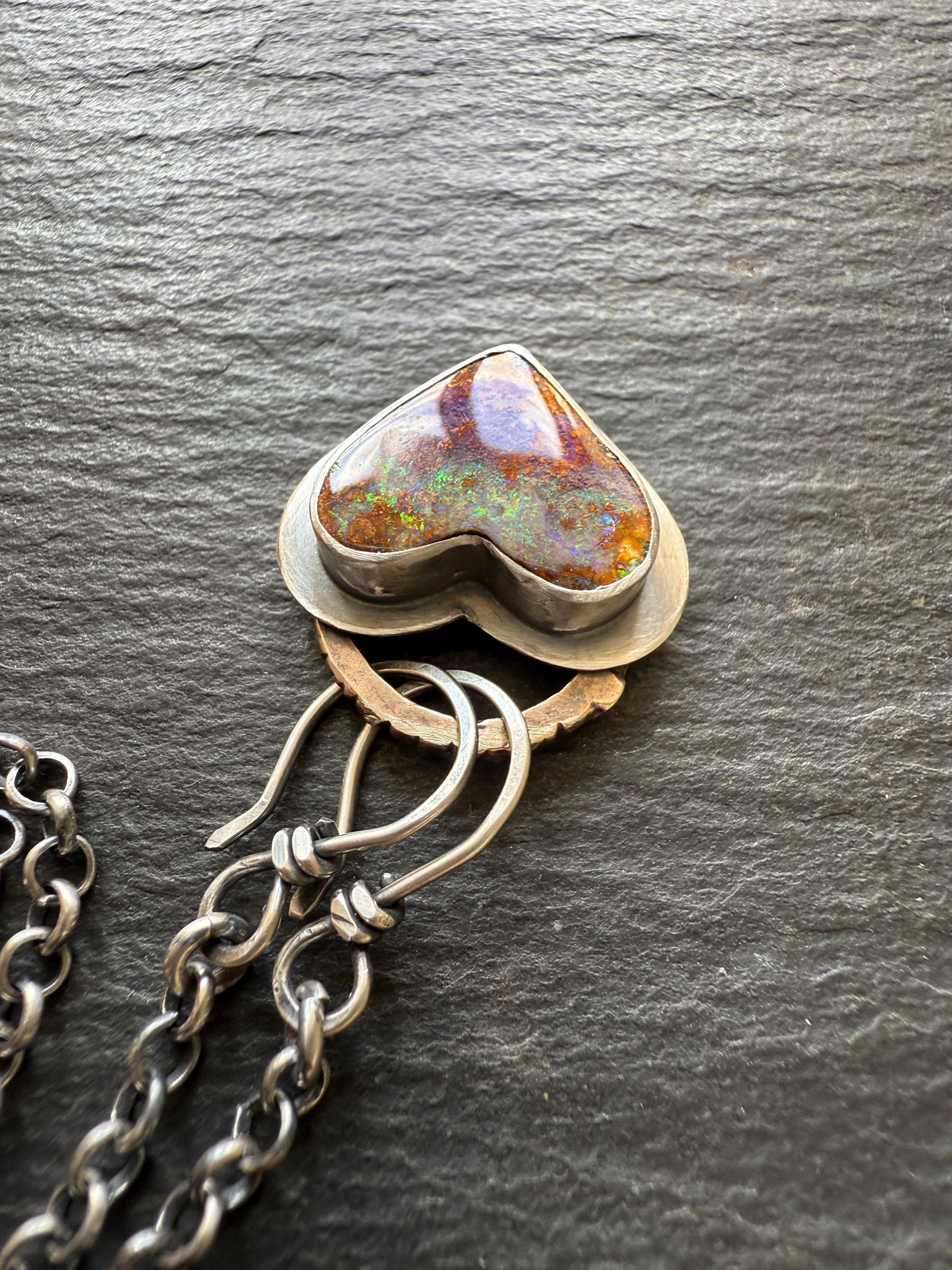 Heart opal Pendant