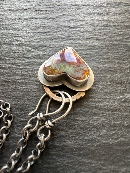 Heart opal Pendant