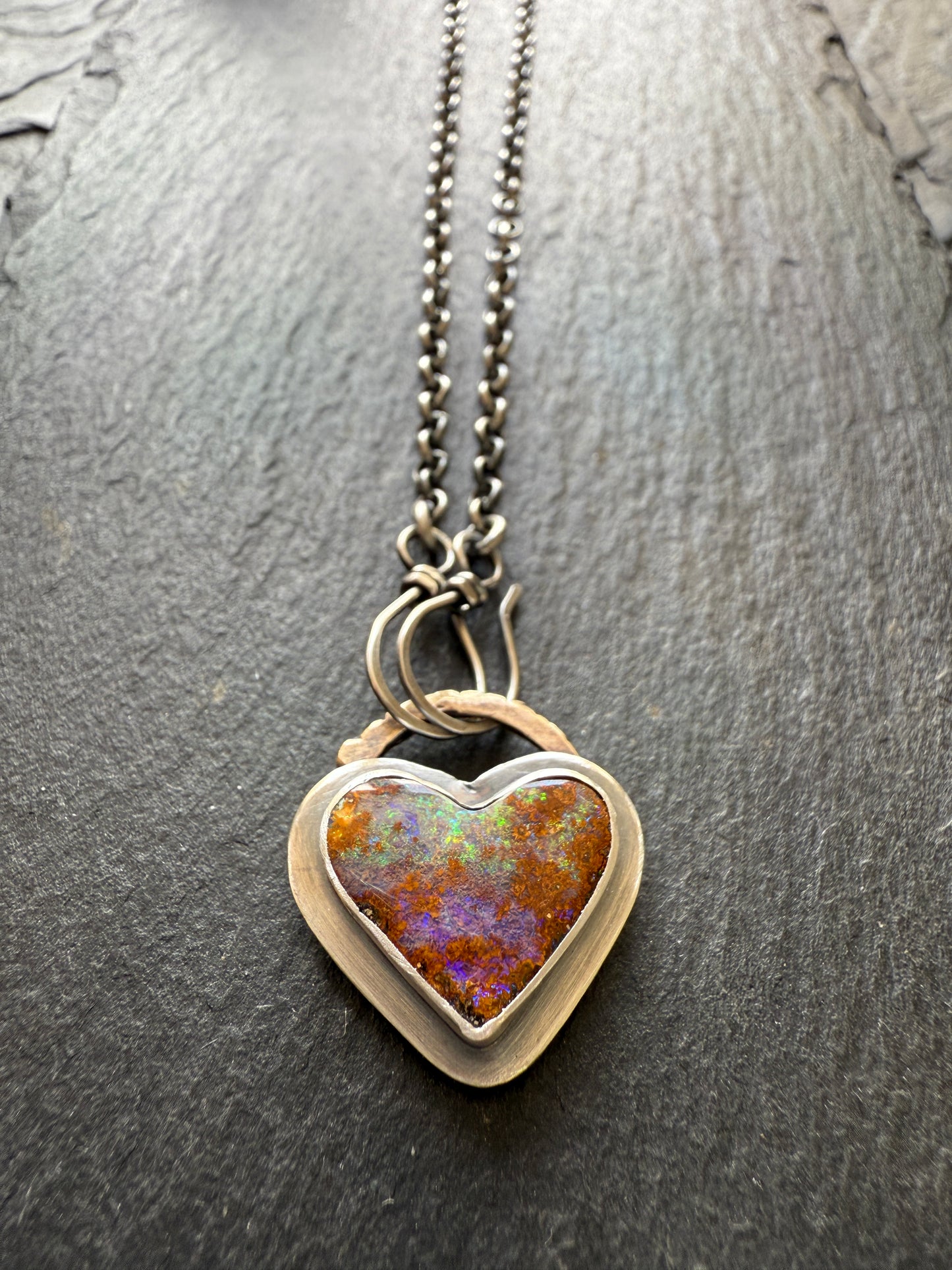 Heart opal Pendant