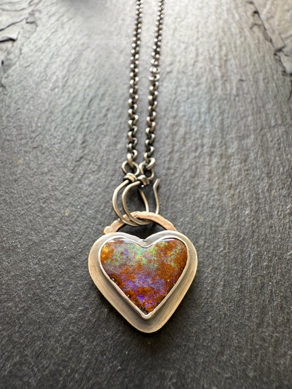 Heart opal Pendant