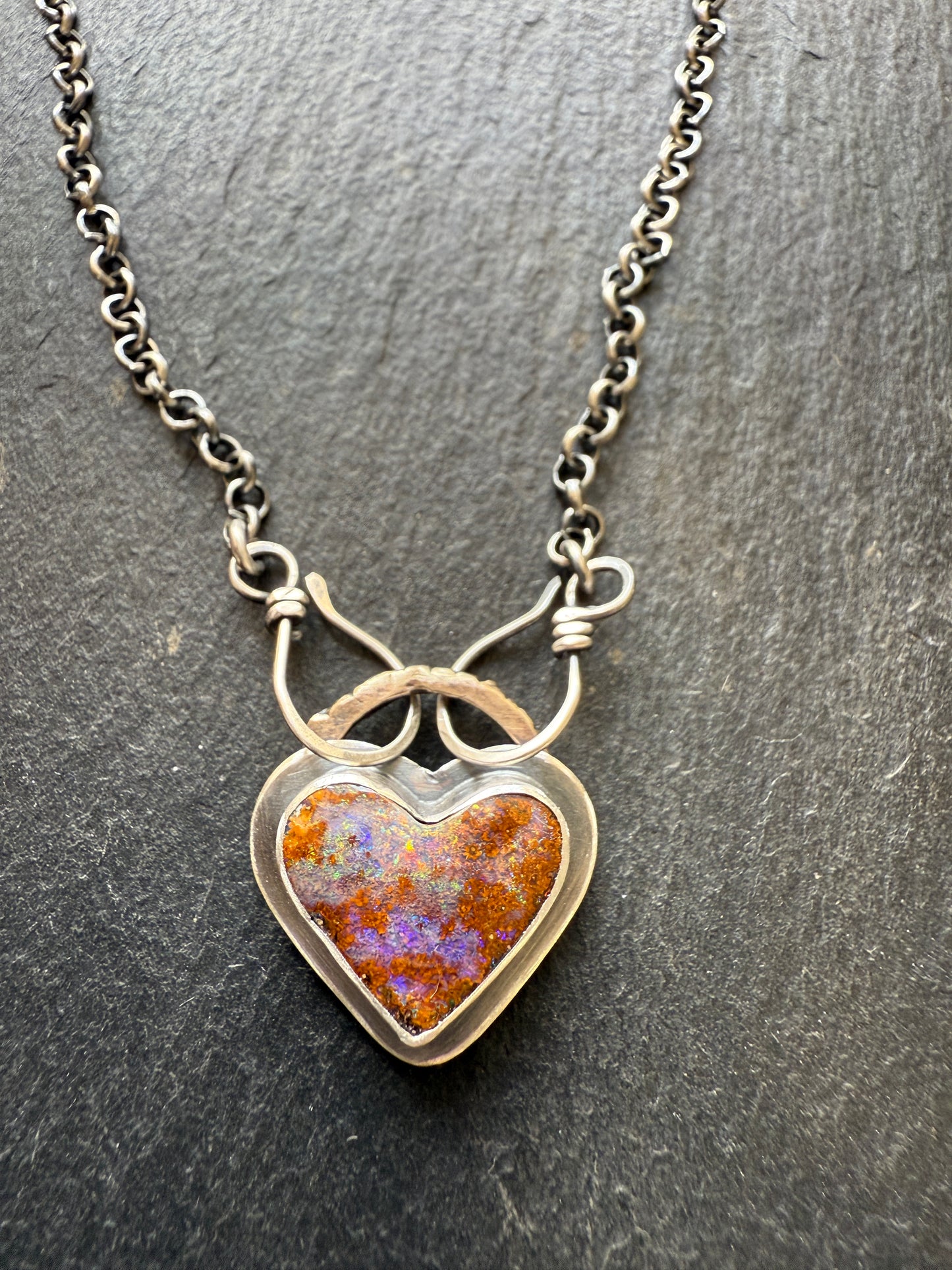 Heart opal Pendant