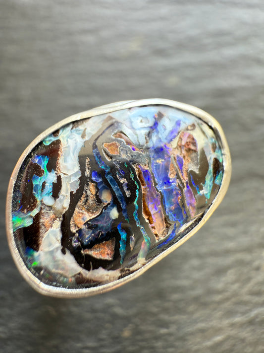 RESERVED - Koroit Opal Ring Size 7
