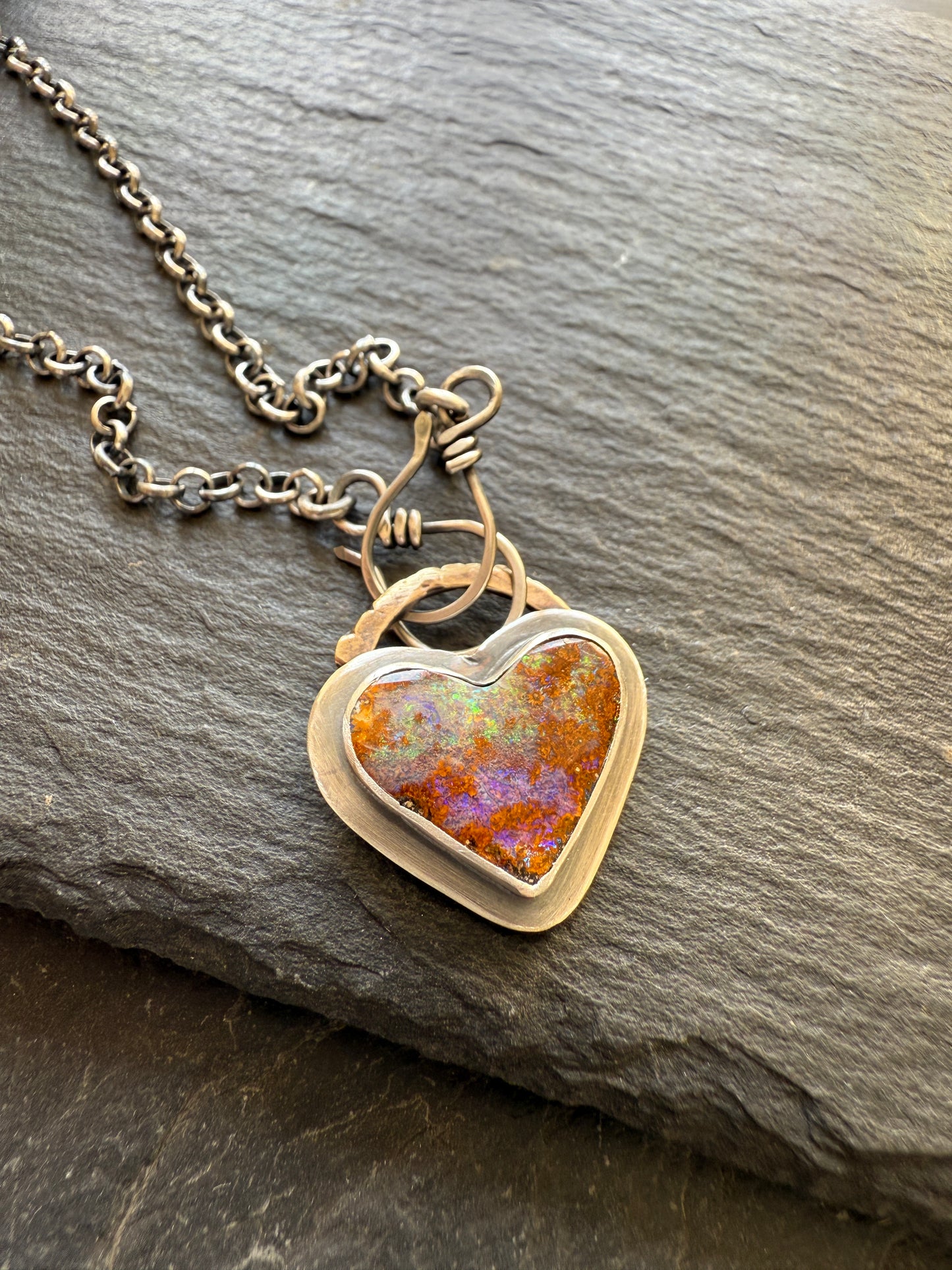 Heart opal Pendant