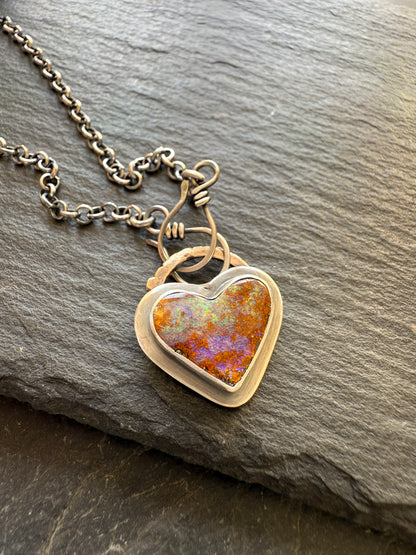 Heart opal Pendant