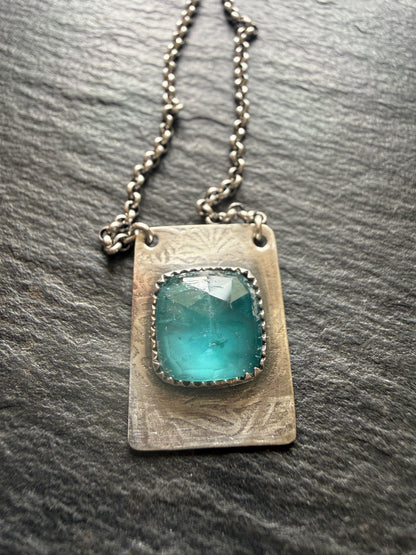 Dainty kyanite pendant