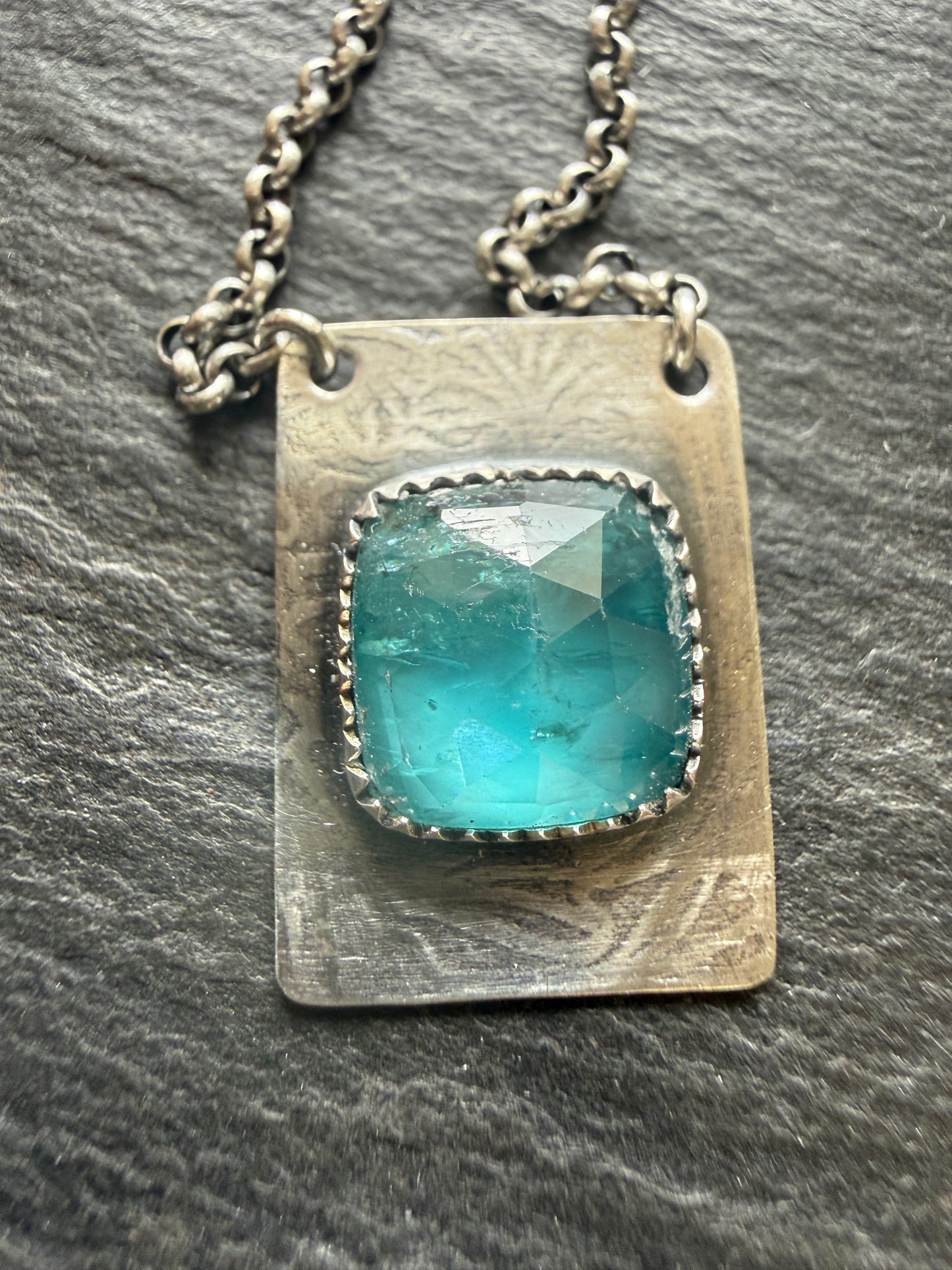 Dainty kyanite pendant