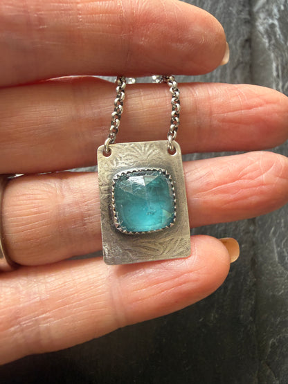 Dainty kyanite pendant