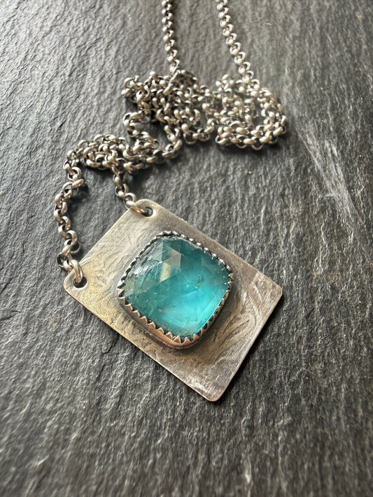 Dainty kyanite pendant