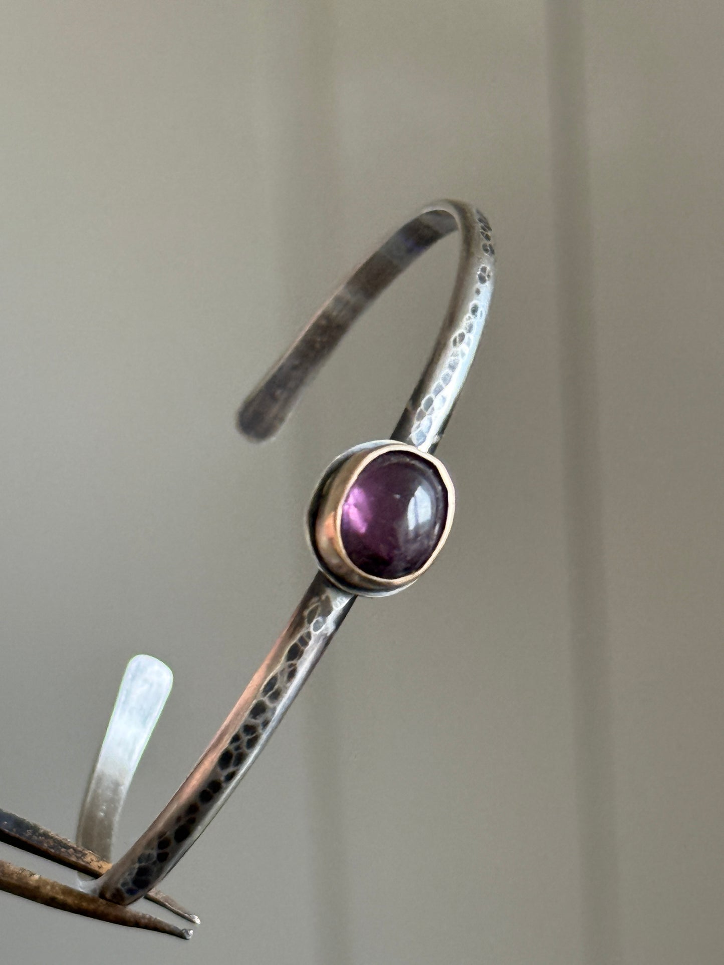 Plum Spinel Bangle