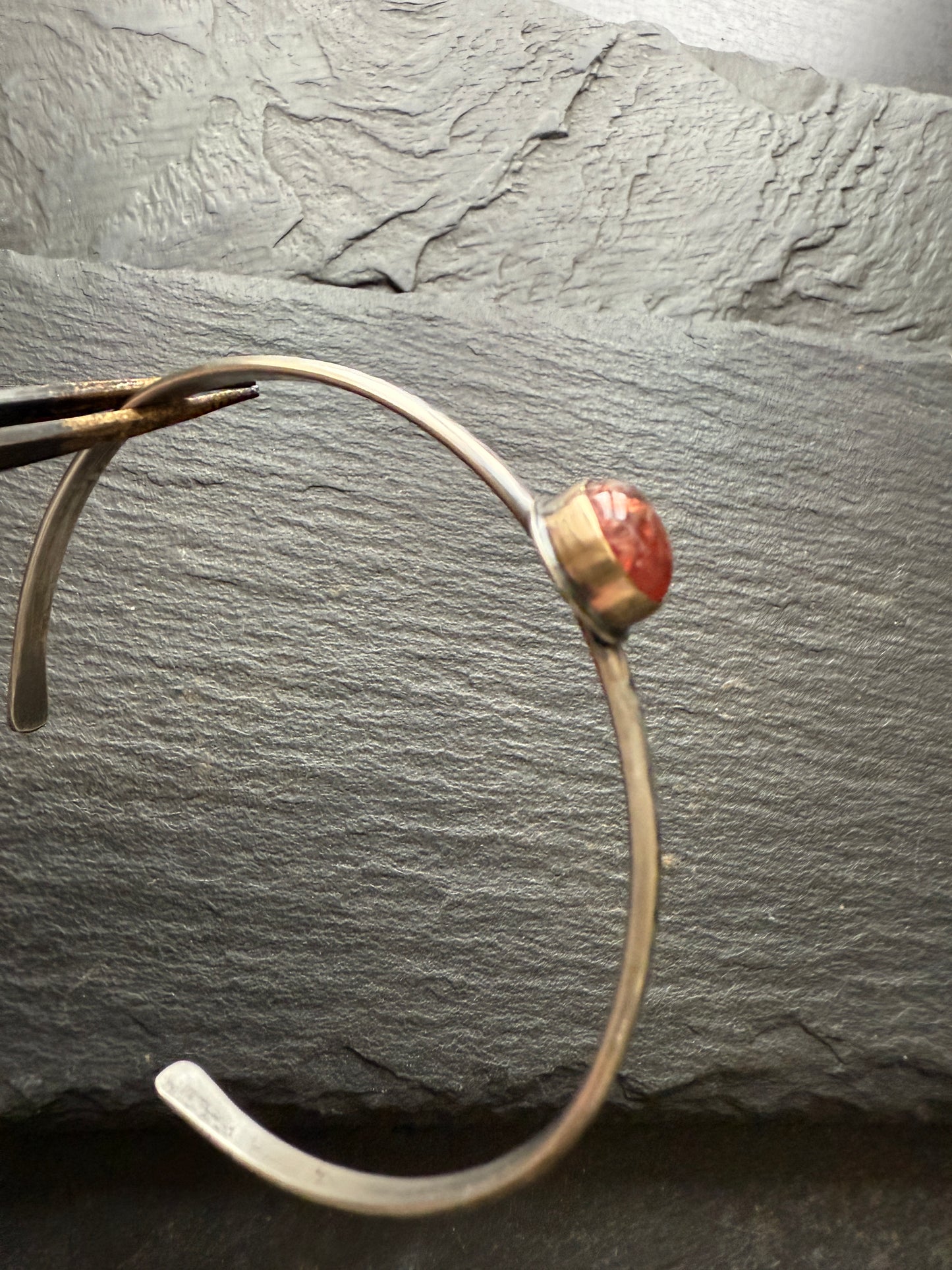 Orange Spinel bangle