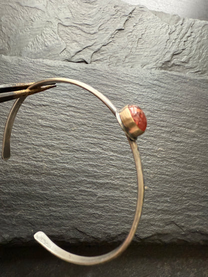 Orange Spinel bangle