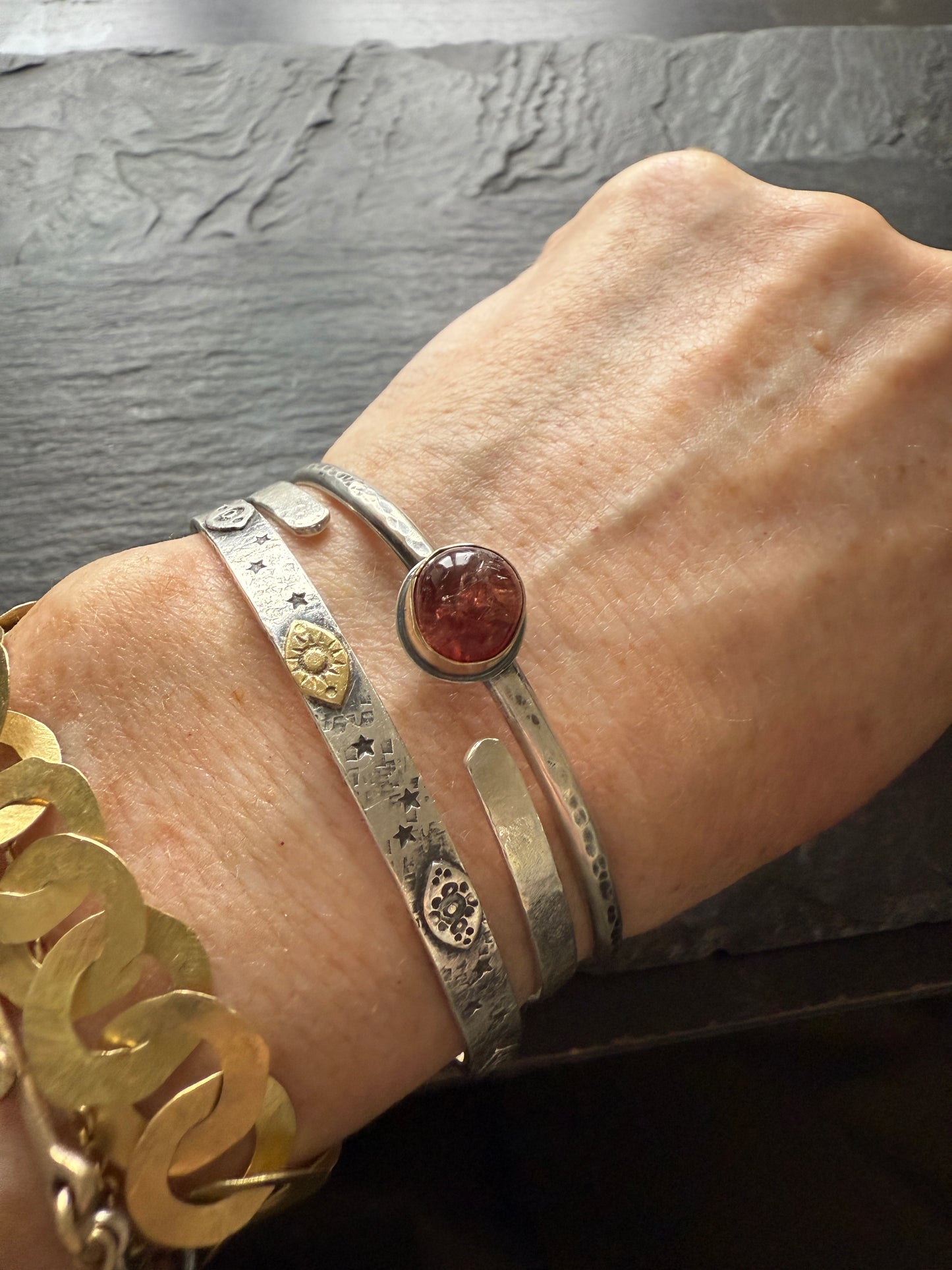 Orange Spinel bangle