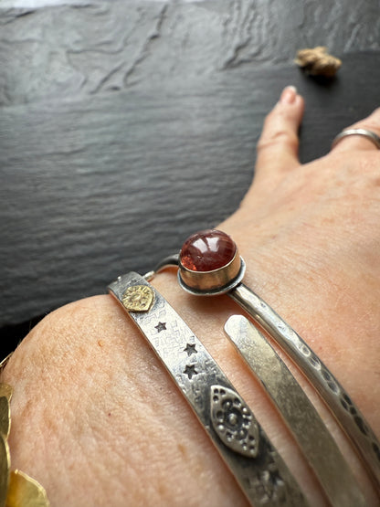 Orange Spinel bangle